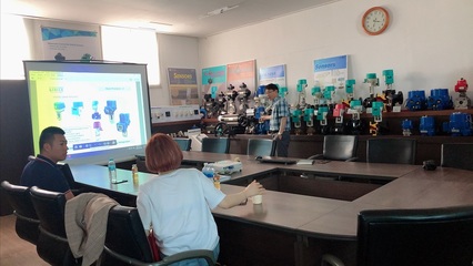 遠(yuǎn)為國(guó)際貿(mào)易拜訪韓國(guó)GINICE吉事工廠